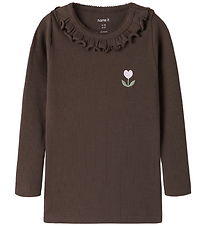 Name It Bluse - Rib - NmfNaisy - Chocolate Brown