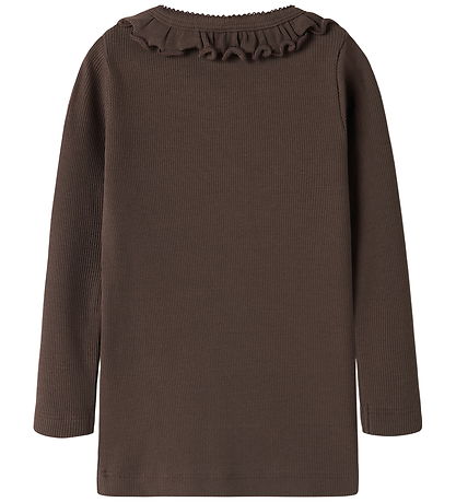 Name It Bluse - Rib - NmfNaisy - Chocolate Brown