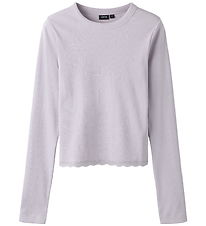 LMTD Bluse - Rib - NlfNinaja - Misty Lilac