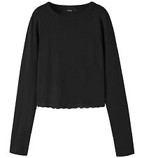LMTD Bluse - Rib - NlfNinaja - Sort