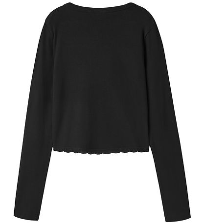 LMTD Bluse - Rib - NlfNinaja - Sort