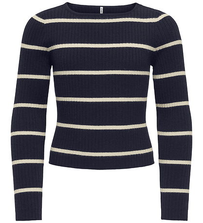 Kids Only Bluse - Strik - Noos - Kogibi - Night Sky/Whitecap Gra