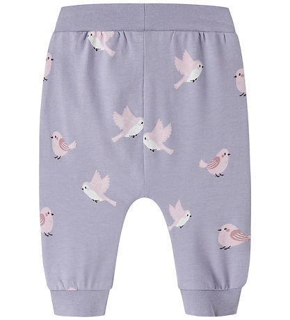 Name It Leggings - NbfVandora - Heirloom Lilac/Birds