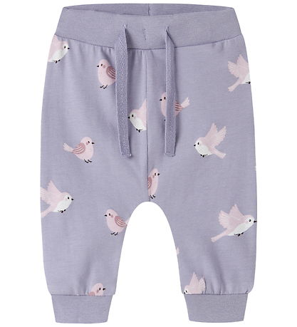 Name It Leggings - NbfVandora - Heirloom Lilac/Birds