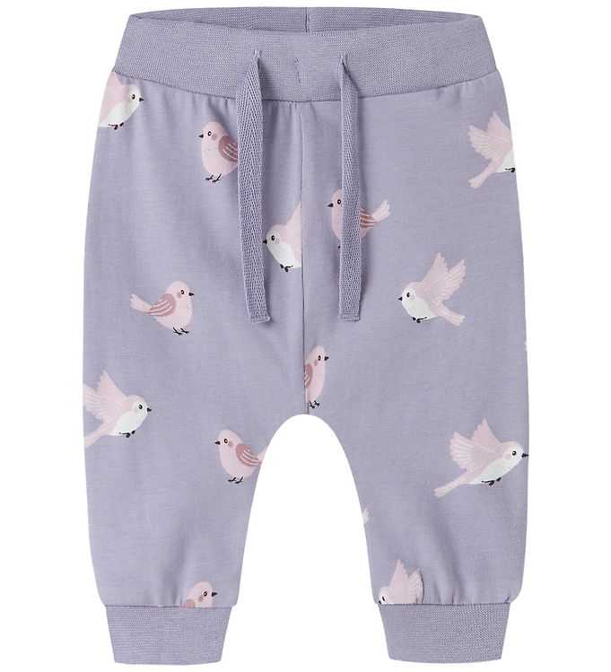 Name It Leggings - NbfVandora - Heirloom Lilac/Birds