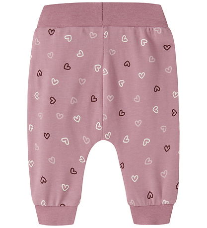 Name It Leggings -NbfVandora - Lilas/Hearts