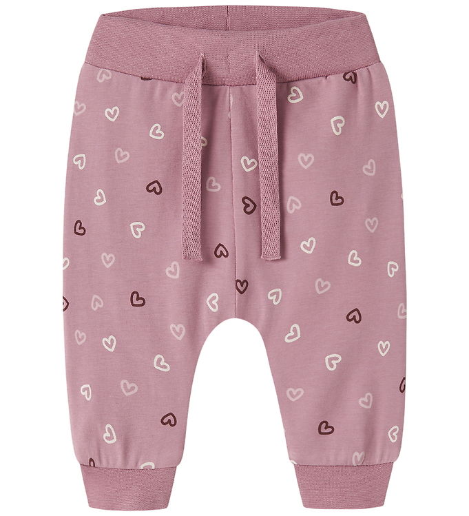Name It Leggings -NbfVandora - Lilas/Hearts