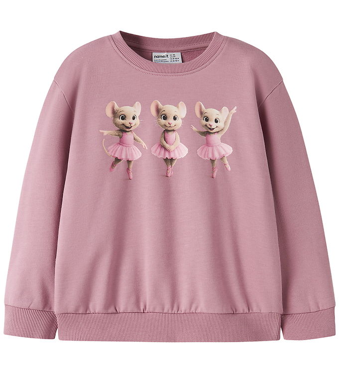 Name It Sweatshirt - NmfVotea - Lilas/Ballerina Mouse