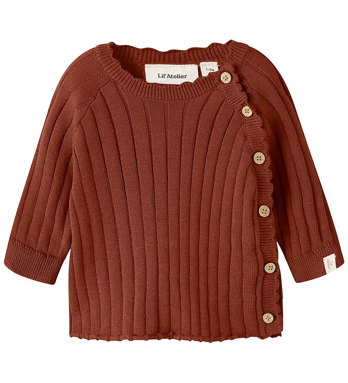 Lil Atelier Bluse - Strik - Rib - NbfNelsan - Mahogany