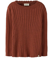 Lil' Atelier Blouse - Knitted - NmfNelsan - Mahogany