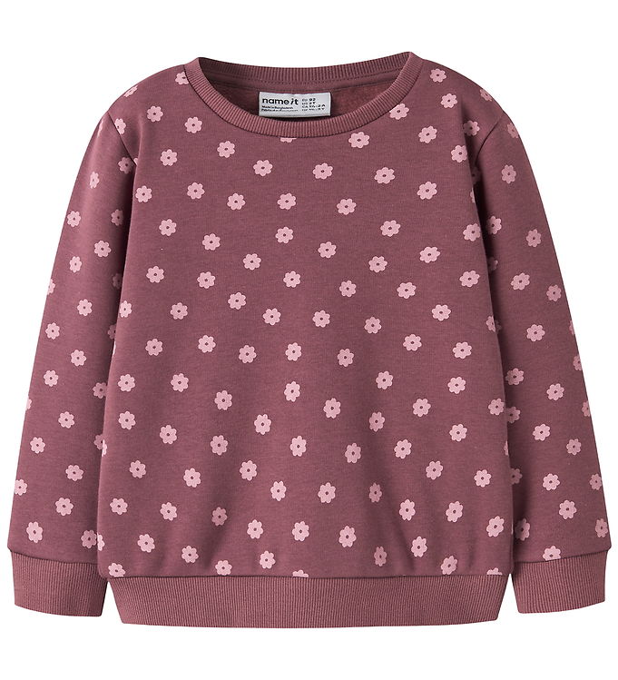 Name It Sweatshirt - Noos - NmfDavina - Wild Ginger/W. LILAS FLO
