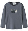 Name It Bluse - Uld - NmmWillit - Folkstone Gray/ANIMALS AT WORK