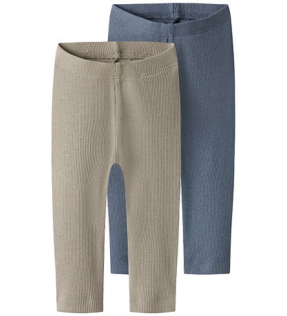 Name it Leggings - NbnKab - 2-Pak - Troposphere/Pure Cashmere
