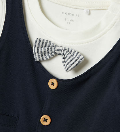 Name it Body l/æ - NbmAdam - Dark Sapphire/W. Stripe