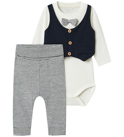Name it Body l/æ - NbmAdam - Dark Sapphire/W. Stripe