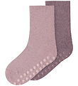 Name it Strømper - NmfWak - 2-Pak - Violet Ice/2p Violet Ice + T
