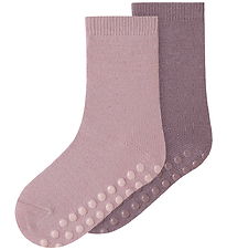 Name it Strømper - NmfWak - 2-Pak - Violet Ice/2p Violet Ice + T