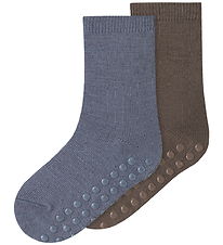 Name it Strømper - NmmWak - Morel/2p Morel+Folkstone Gray