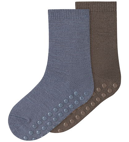 Name it Strømper - NmmWak - Morel/2p Morel+Folkstone Gray