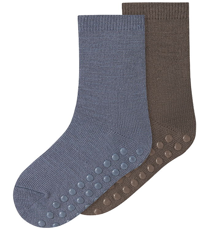 Name it Strømper - NmmWak - Morel/2p Morel+Folkstone Gray