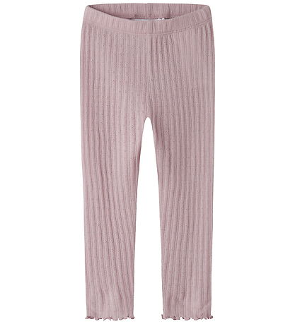 Name it Leggings - Rib - NmfWossa - Violet Ice