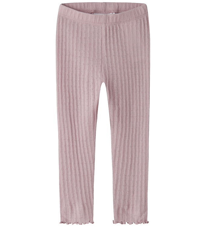 Name it Leggings - Rib - NmfWossa - Violet Ice