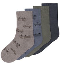 Name it Strømper - NmmWak - 4-Pak - Satellite/4p Sate Jaq+ Ombre