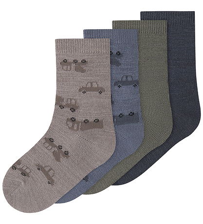 Name it Strømper - NmmWak - 4-Pak - Satellite/4p Sate Jaq+ Ombre