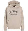 Jack & Jones Hættetrøje - JjeDenver - Moonbeam