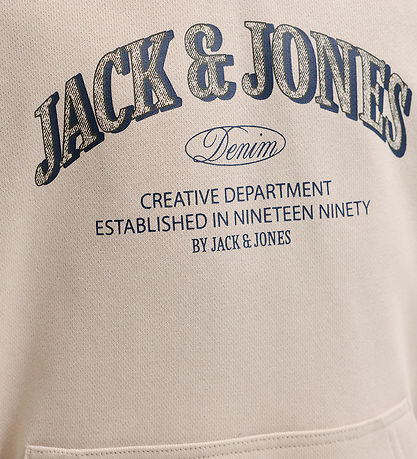 Jack & Jones Hættetrøje - JjeDenver - Moonbeam