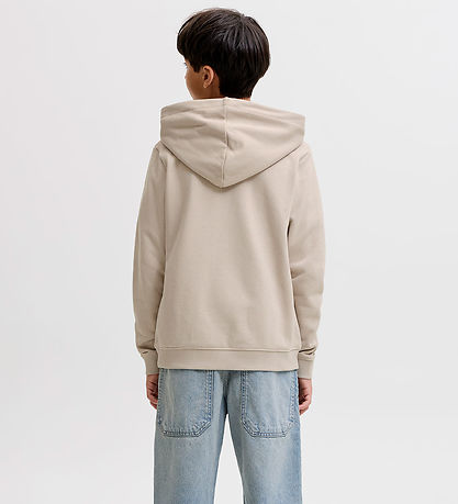Jack & Jones Hættetrøje - JjeDenver - Moonbeam