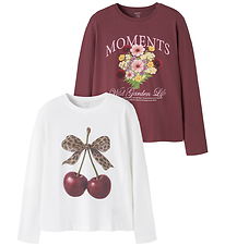 Name It Bluser - 2-pak - NkfVotea - Cloud Dancer/Wild Ginger - B