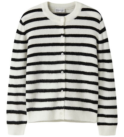 Name It Bluse - Strik - NkfNerina - Antique White/Black
