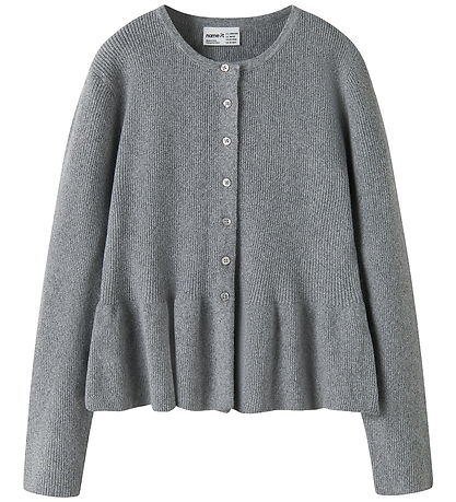 Name It Cardigan - Strik - NkfNyssa - Grey Melange