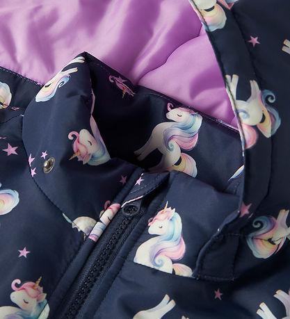 Name It Vinterjakke - Noos - NmfMaxi - Oceana/Fairytale Unicorn