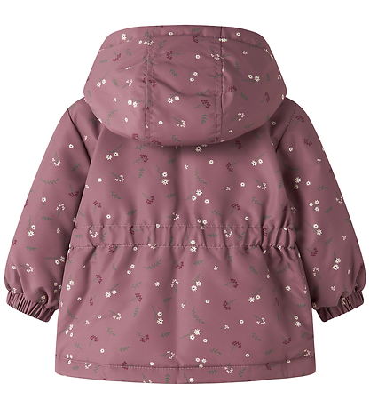 Name It Vinterjakke - NbfMaxi - Wistful Mauve/Petite Flower