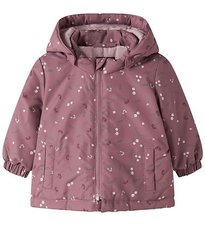 Name It Vinterjakke - NbfMaxi - Wistful Mauve/Petite Flower