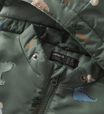 Name It Vinterjakke - NbmMax - Laurel Wreath/Little Dinos