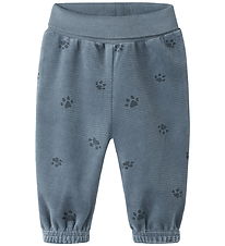Name It Velourbukser - Rib - NbmNorden - Blue Mirage