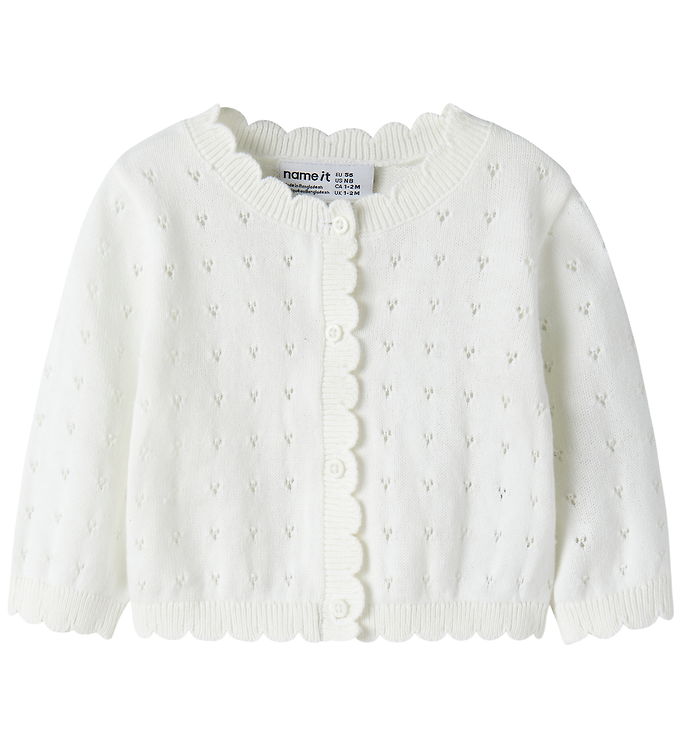 Name It Cardigan - Strik - NbfNalani - Cloud Dancer