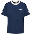 Hummel T-Shirt - hmlJR Chevron - Dress Blues