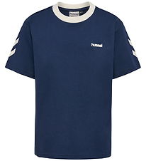 Hummel T-Shirt - hmlJR Chevron - Dress Blues