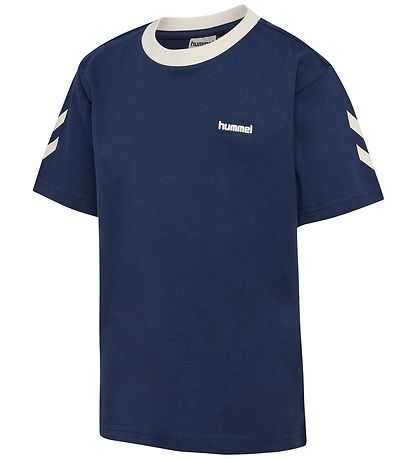 Hummel T-Shirt - hmlJR Chevron - Dress Blues
