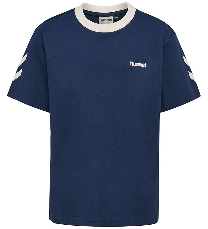 Hummel T-Shirt - hmlJR Chevron - Dress Blues