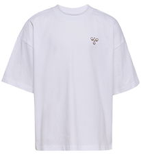 Hummel T-Shirt - hmlJR Silly - Bright White