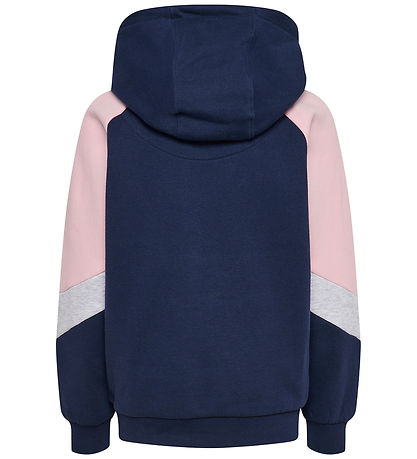Hummel Hættetrøje - hmlJR - Dress Blue/Roseate Spoonbill
