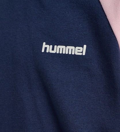 Hummel Hættetrøje - hmlJR - Dress Blue/Roseate Spoonbill