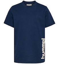 Hummel T-Shirt - hmlJR Graphic - Dress Blues