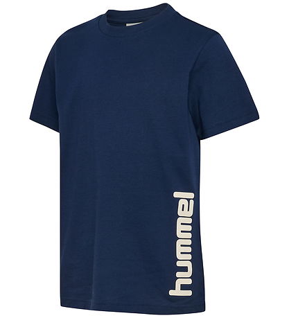 Hummel T-Shirt - hmlJR Graphic - Dress Blues