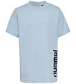Hummel T-Shirt - hmlJR Graphic - Skyway/Dress Blue